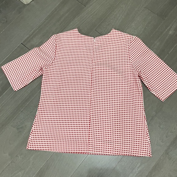 Beautiful vintage red and white top - Picture 3 of 4